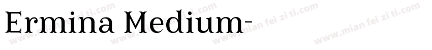 Ermina Medium字体转换